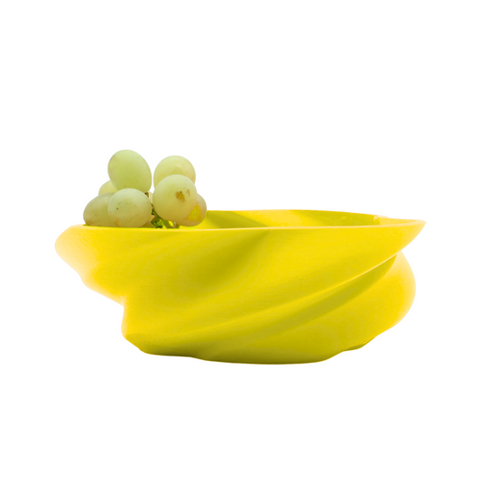 Macerata design fruitschaal gele editie